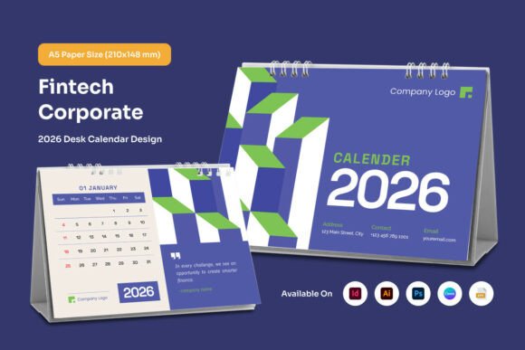 Download Startup Business Desk Calendar 2026 - Desk calendar 2026 Collection