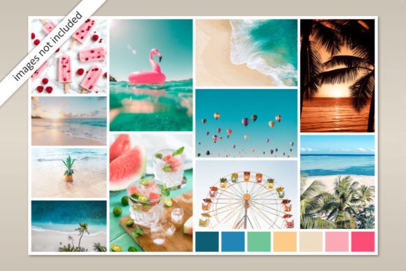 Download Summer Photo Collage Moodboard Template - Moodboard Collection