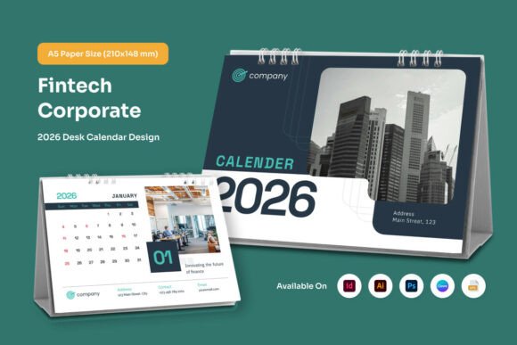 Download Corporate Desk Calendar 2026 - Premium Resources