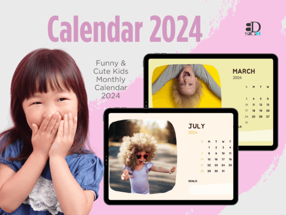 Download Cute and Fun Kids Wall Calendar 2024 - Calendar 2024 Collection