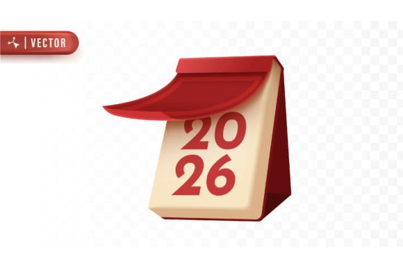 Download High Quality Desk Calendar 2026 3D Style - Desk calendar 2026 Collection
