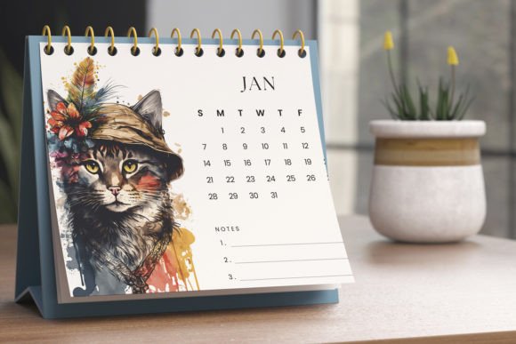 Download Boho Cats Calendar 2024 - Premium Resources