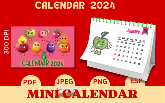 Download Mini Calendar 2024 - Calendar 2024 Collection